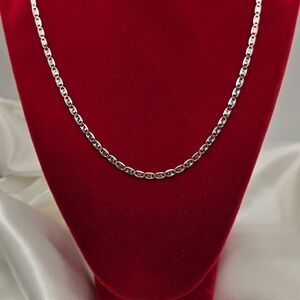 Sterling Silver 925 Italian Valentino Chain Necklace